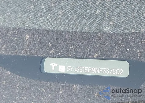 2022 Tesla Model 3 из США, поврежденный, VIN 5YJ3E1EB9NF337502